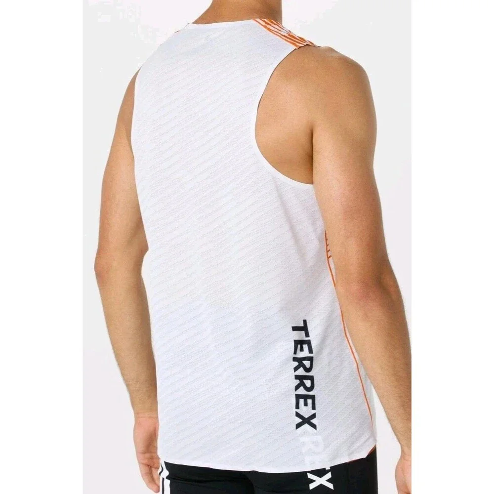 Adidas Terrex Pro Techrock running Tank Top  Singlet JX2831 White Men's 2XL NEW